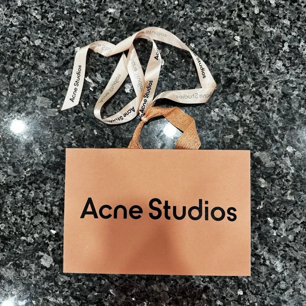 Acne Studios Pink Shopping Empty Gift Bag 